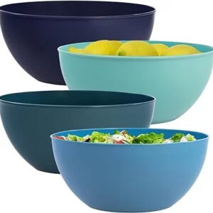 Discover the Versatility and Charm of 10-Inch Coastal Color Plastic Salad Bowls