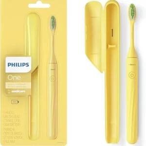 Philips One Sonicare Battery Toothbrush - Mango Yellow: Sleek, Effective, and Portable